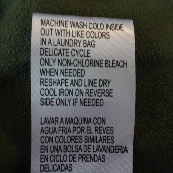 Democracy Embroidered Top Women's Plus Size 2X Green Puff Sleeve Boho Peasant - Picture 9 of 9